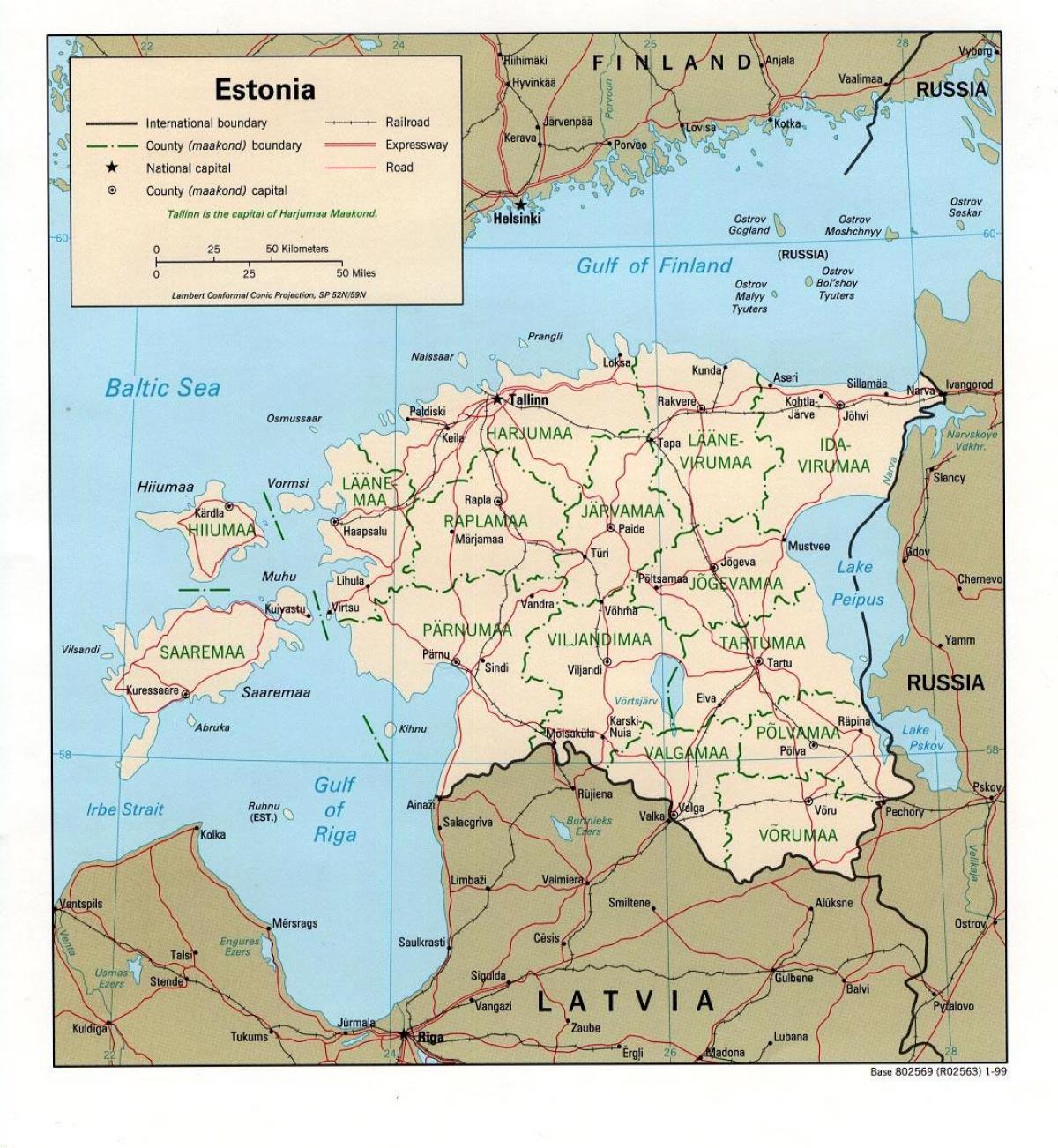 karte, Igaunijas karte, atrašanās vieta