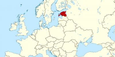 Igaunija atrašanās vietu uz pasaules kartes