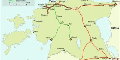 Karte igaunijas dzelzceļa