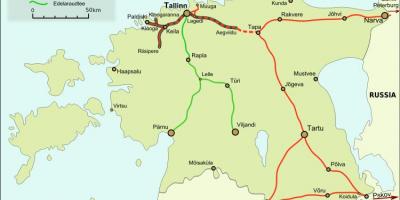 Karte igaunijas dzelzceļa